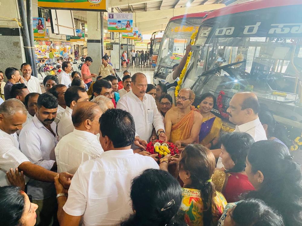 Shakti scheme achieves major milestone as 500 crore free bus tickets issued to women; celebrations held in Mangaluru