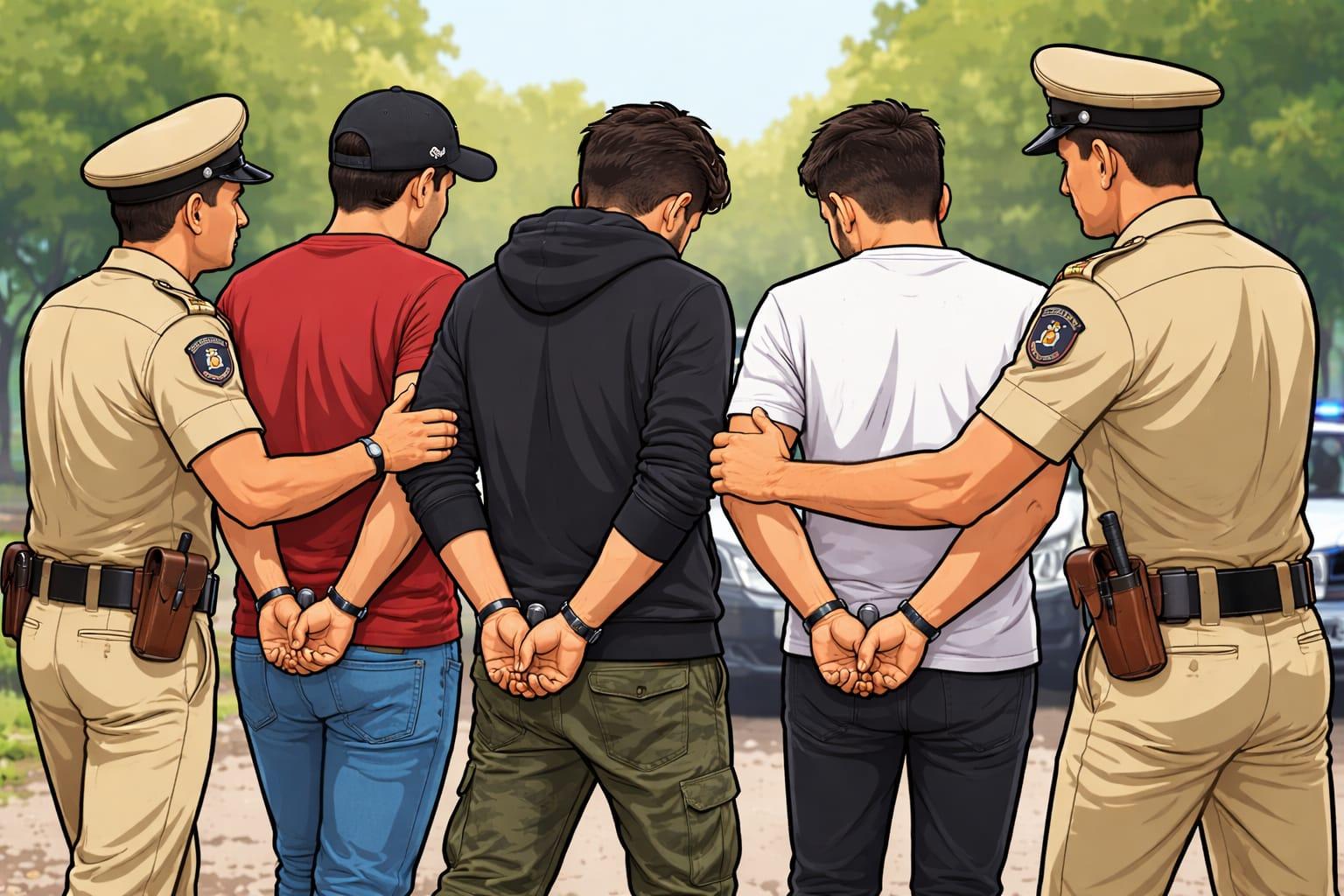 Three held for consuming ganja in public places in Bhatkal