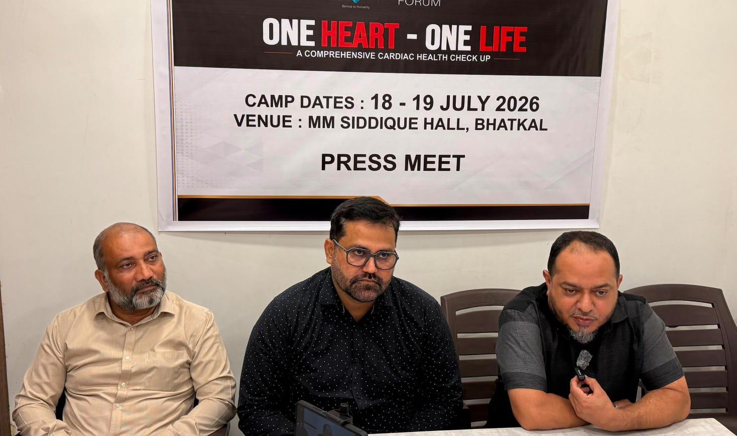 1,050 registrations completed for INF's cardiac screening camp in Bhatkal