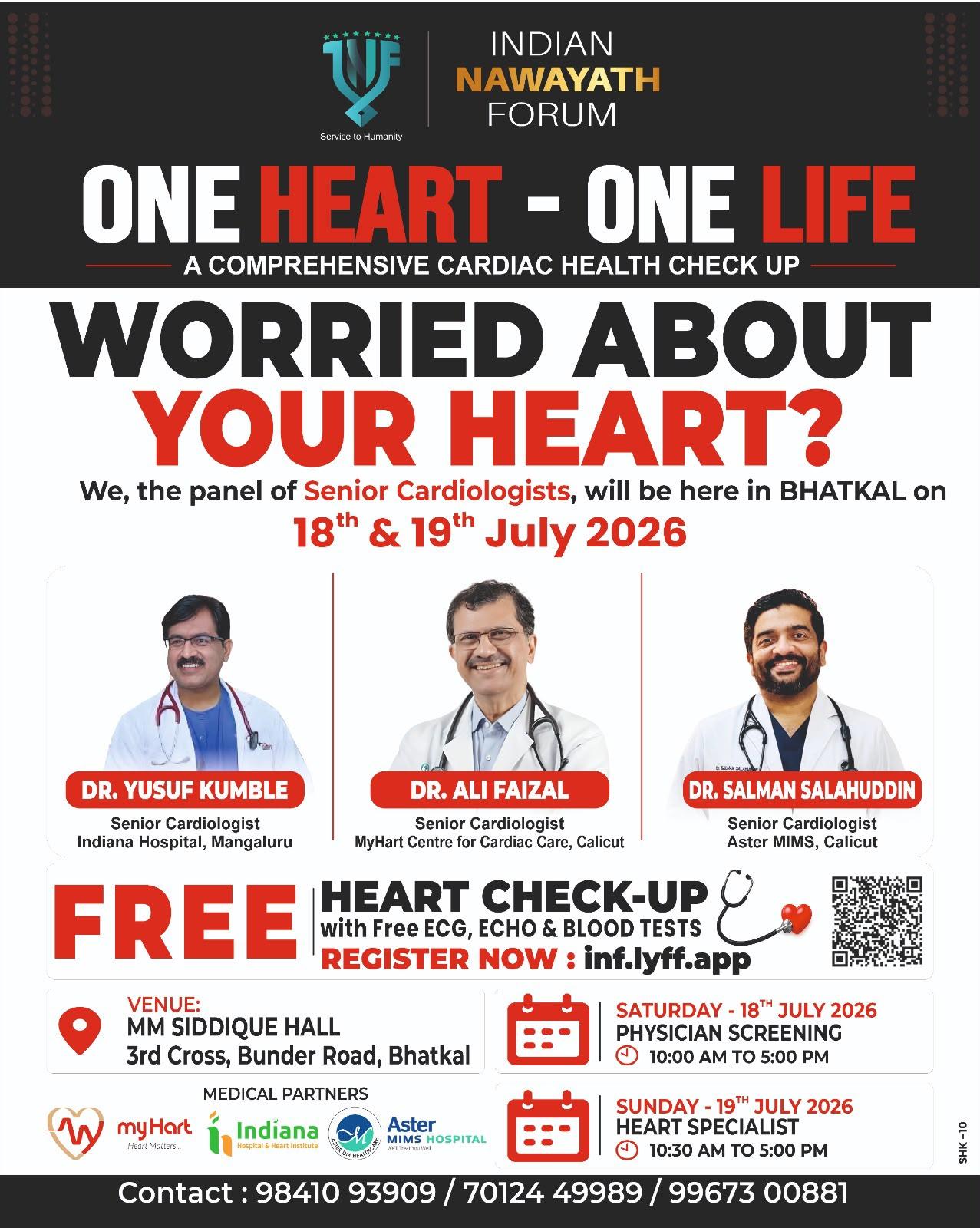 INF to organise free AI-powered cardiac screening camp in Bhatkal on July 18-19